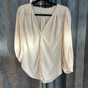 Anthropologie Billowy Sleeved Button Down Top